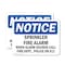 Signmission Sprinkler Fire Alarm When Alarm Sounds Call OSHA Notice Sign, Plastic, 10in W x 7in L, 2PK OS-2PACK-NS-P-710-L-18397 - alternate 1